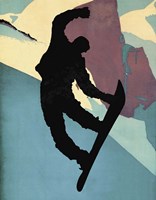 Snowboarding Dude Morning Light Fine Art Print