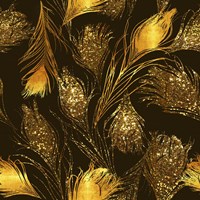 Luxe Feather Pattern Fine Art Print