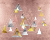 Park Avenue Abstract Geometric Christmas Trees Fine Art Print