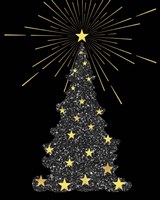 Park Avenue Starry Christmas Tree Fine Art Print
