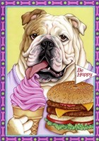 Bulldog Hamburger Fine Art Print