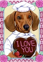 Dachshund Baker Fine Art Print
