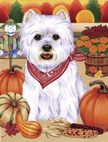 Harvest Westie Fine Art Print
