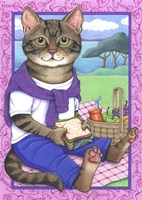 Picnic Cat Fine Art Print