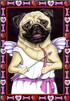 Pug Cupid Fine Art Print