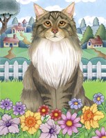 Spring Maine Coon Fine Art Print