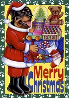 Xmas Rottweiler Fine Art Print