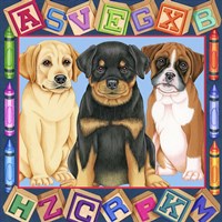 Back To School Pups Fine Art Print