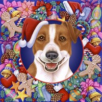Christmas Jack Russel Fine Art Print