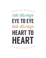 Not Always Eye To Eye - Dot Design White Fine Art Print
