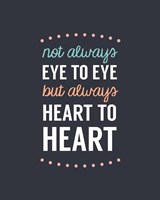 Not Always Eye To Eye - Dot Design Navy Fine Art Print