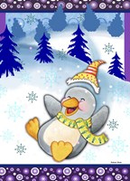 Penguin Slide Fine Art Print