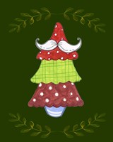 Oh Moustache Tree Framed Print