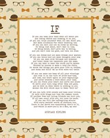 If by Rudyard Kipling - Retro Orange Fine Art Print