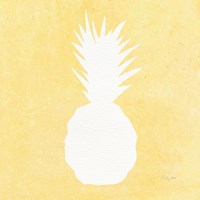 Tropical Fun Pineapple Silhouette II Fine Art Print