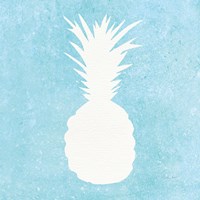 Tropical Fun Pineapple Silhouette I Fine Art Print