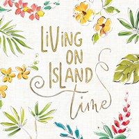 Tropical Oasis VI White Framed Print