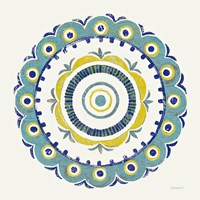 Lakai Circle II Blue and Yellow Fine Art Print