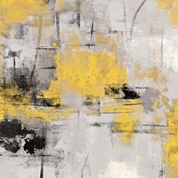 Stone Gardens III Yellow Fine Art Print