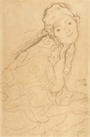 Seated Woman, Viewed from the Side Fine Art Print