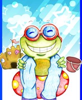 Summer Froggy Fine Art Print