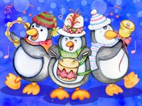 Penguin Percussion Framed Print