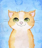 Orange And Blue Fine Art Print