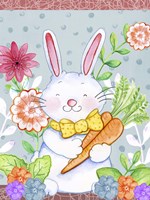 Carrots And Bunny Fine Art Print