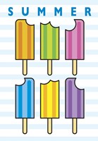 SummerFlag Popsicle Bites 4 Fine Art Print
