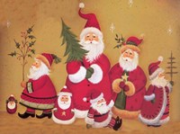 Santa Parade Fine Art Print
