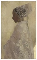 A Maiden In Contemplation, Gaston La Tour, 1893 Fine Art Print