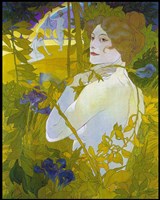 De Feure La Femme A L'iris Fine Art Print