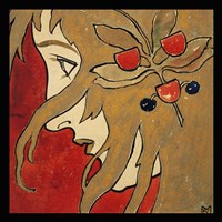 Koloman Moser Profile Of A Girl Prep 1897 Fine Art Print