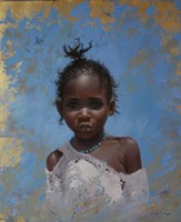 Girl Blue Fine Art Print