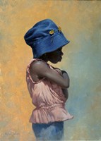 Girl with Hat Fine Art Print