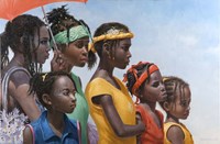 Waiting For The Parade Fine Art Print