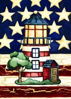 Americana Lighthouse Fine Art Print