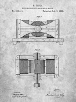 Dynamo Electric Machine or Moto Patent Fine Art Print