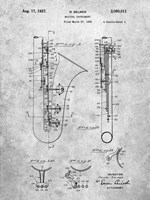 Selmer Musical Instrument Patent Fine Art Print