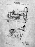 Gramophone Patent Fine Art Print