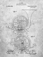 Brass Musical Instrument Patent Fine Art Print