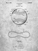 Baseball Patent Fine Art Print