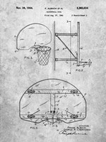 Basketball Goal Patent Fine Art Print