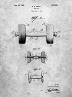 Dumb Bell Patent Fine Art Print