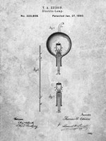 Electric Lamp Patent Fine Art Print