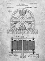 Electro Magnetic Motor Patent Fine Art Print