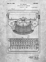 Type Bar Guide for Typewriters Patent Fine Art Print