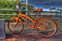 Orange Bike Fine Art Print