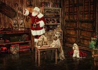 Santas Dogs Fine Art Print