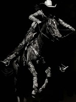 Scratchboard Rodeo IV Fine Art Print